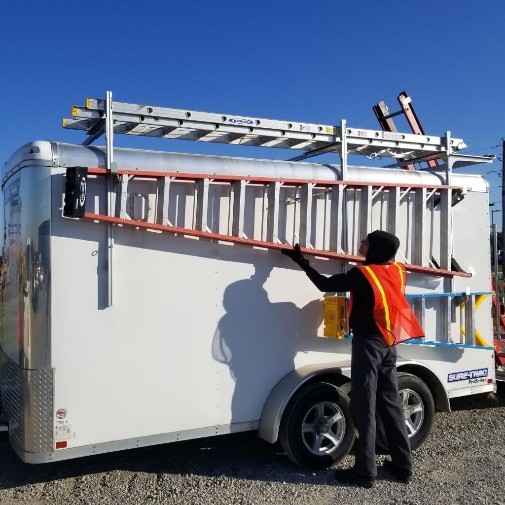 Enclosed Trailer Ladder Racks