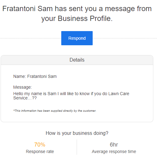 Spam Google My Business Messages Targeting Lawn Services Are Out Of Control