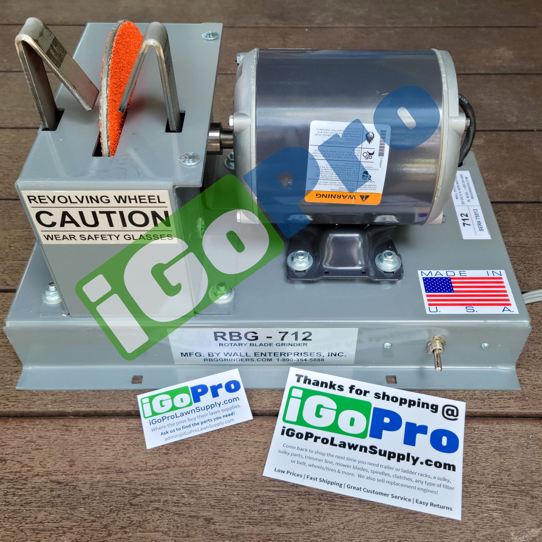 Learn More About The RBG 712 Blade Grinder