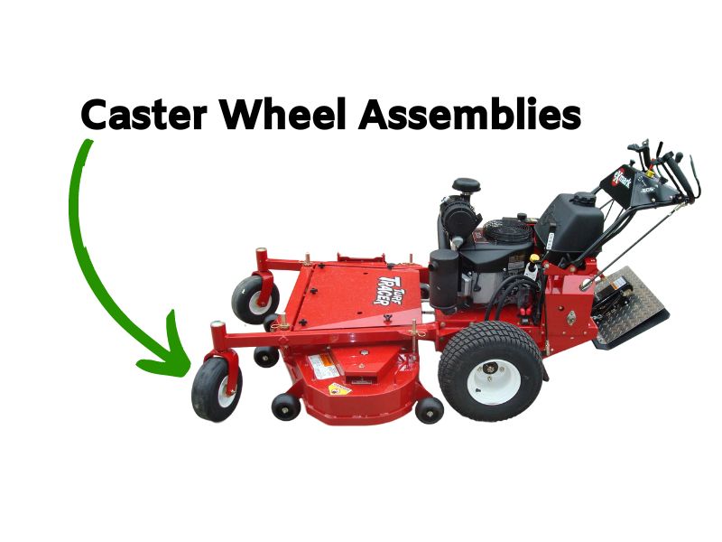 Walk behind mower with best sale caster wheels