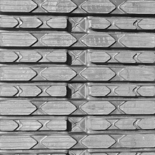 450x86x58 Rubber Tracks (Set of 2) Multi-Bar Tread Pattern (E5)