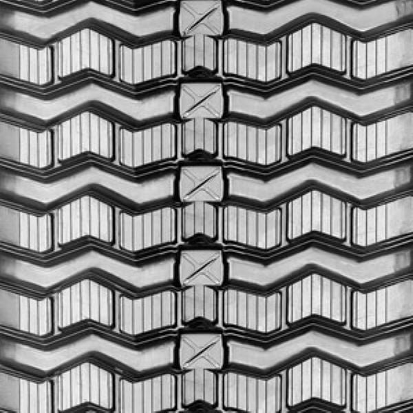 400x86x52 Rubber Tracks (Set of 2) Zig-Zag Tread Pattern (Y6)