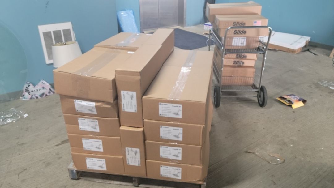 Pallet of Proslide XT Lawn Mower Sulkies