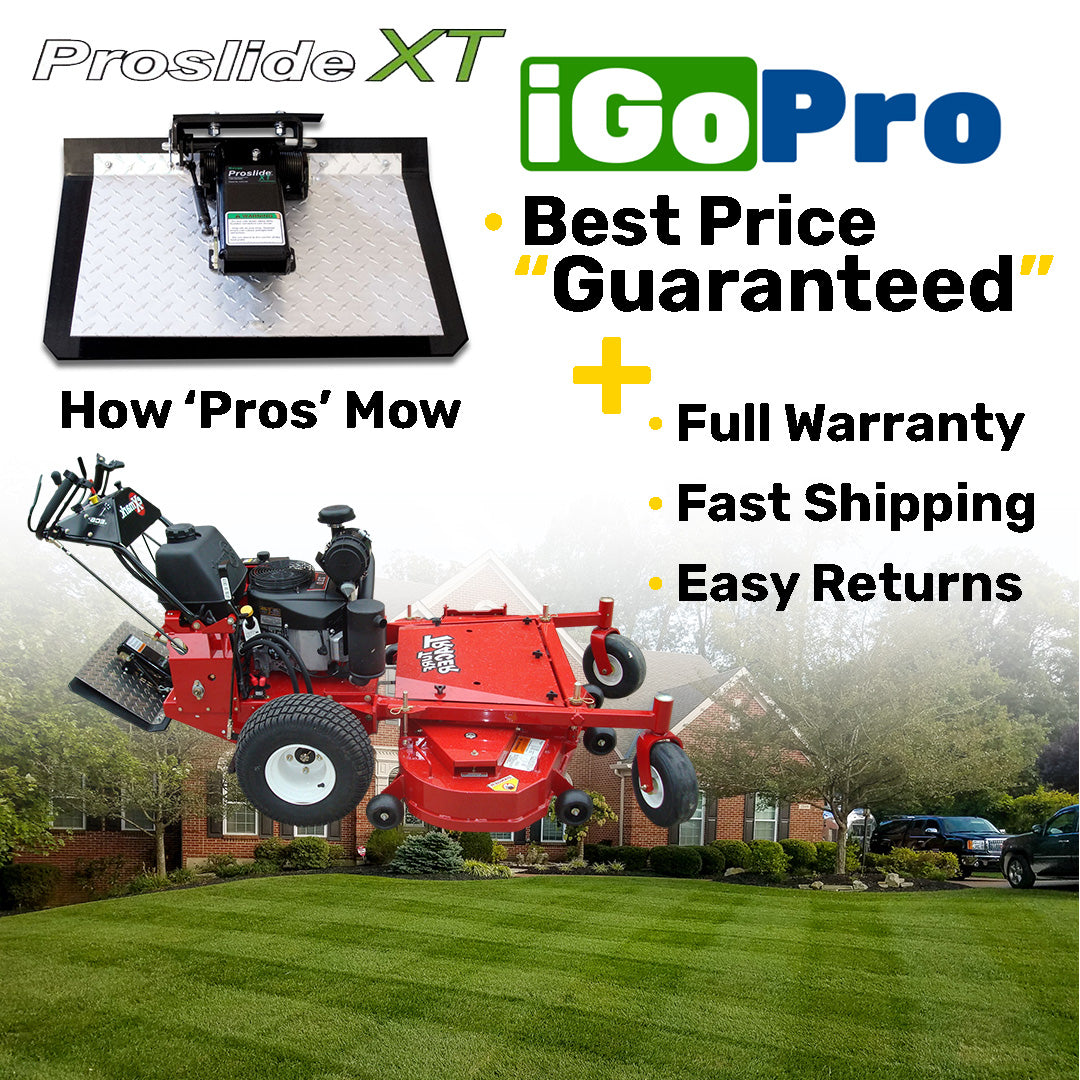 Proslide XT Commercial Lawn Mower Sulky - Stand-On Attachment For 48"+ Walk-Behinds