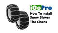 How To Install Snow Blower Tire Chains