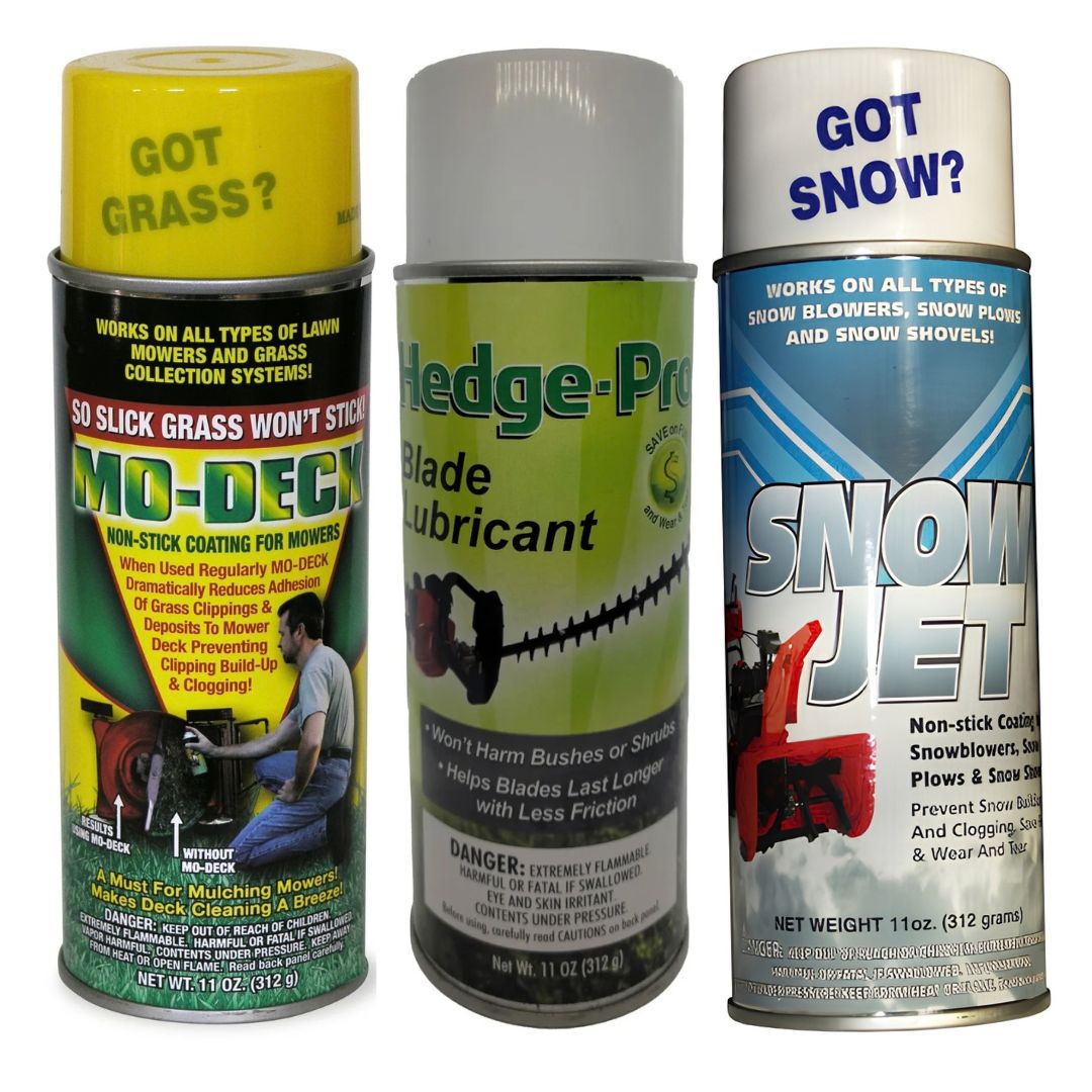 Mo-Deck, Hedge-Pro and Snow-Jet Lawn & Garden Non-Stick Sprays