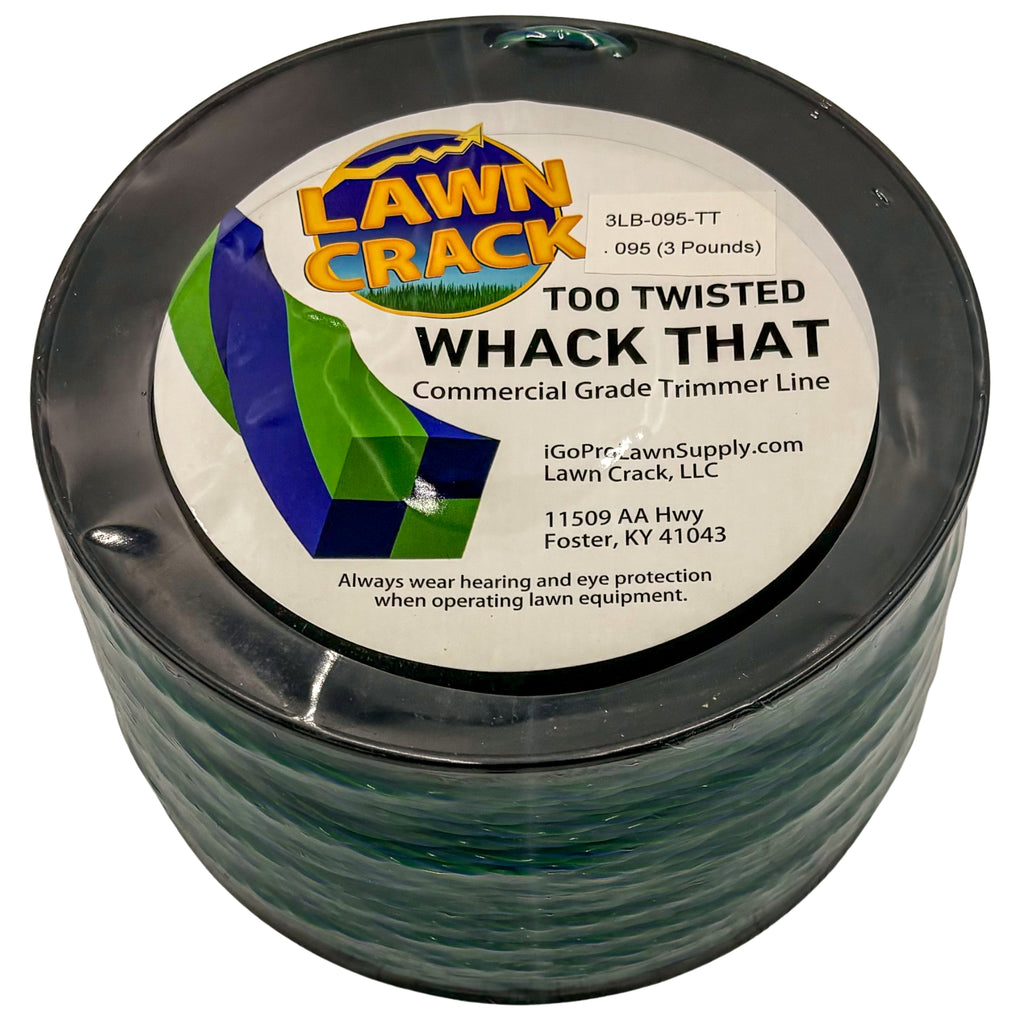 .095 Too Twisted Trimmer Line 3 Pounds Commercial Grade Lawn Crack