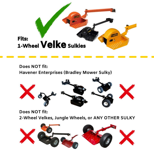 1-Wheel Velke Replacement Wheel (Pro1 Flat-Free Heavy-Duty VKWHEEL)