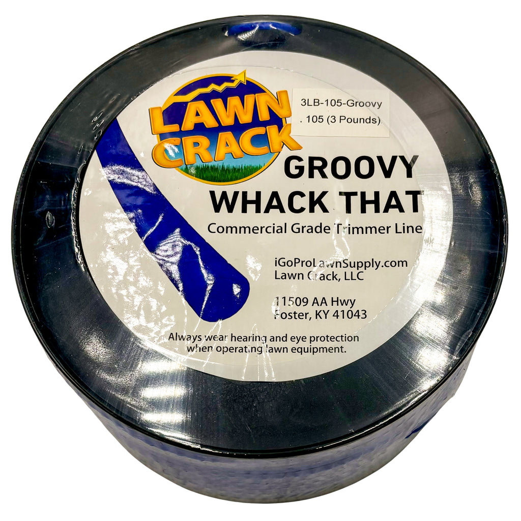 .105 Groovy Trimmer Line 3 Pounds Commercial Grade Lawn Crack