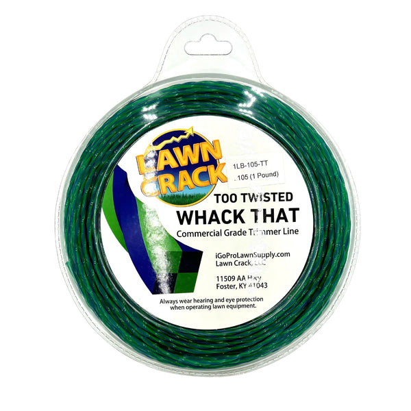 .105 Too Twisted Trimmer Line 1 Pound Commercial Grade Lawn Crack