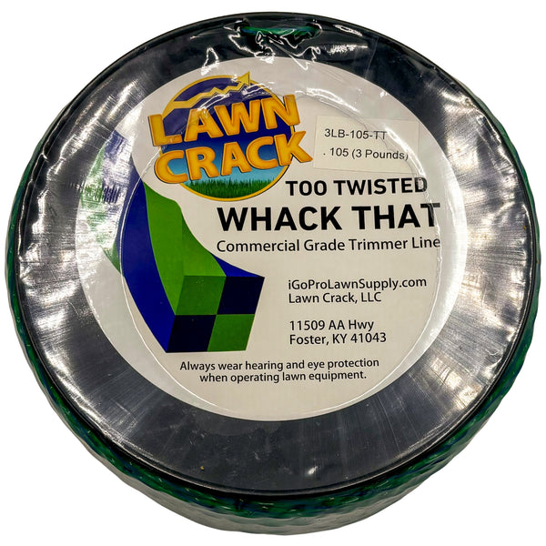 .105 Too Twisted Trimmer Line 3 Pounds Commercial Grade Lawn Crack