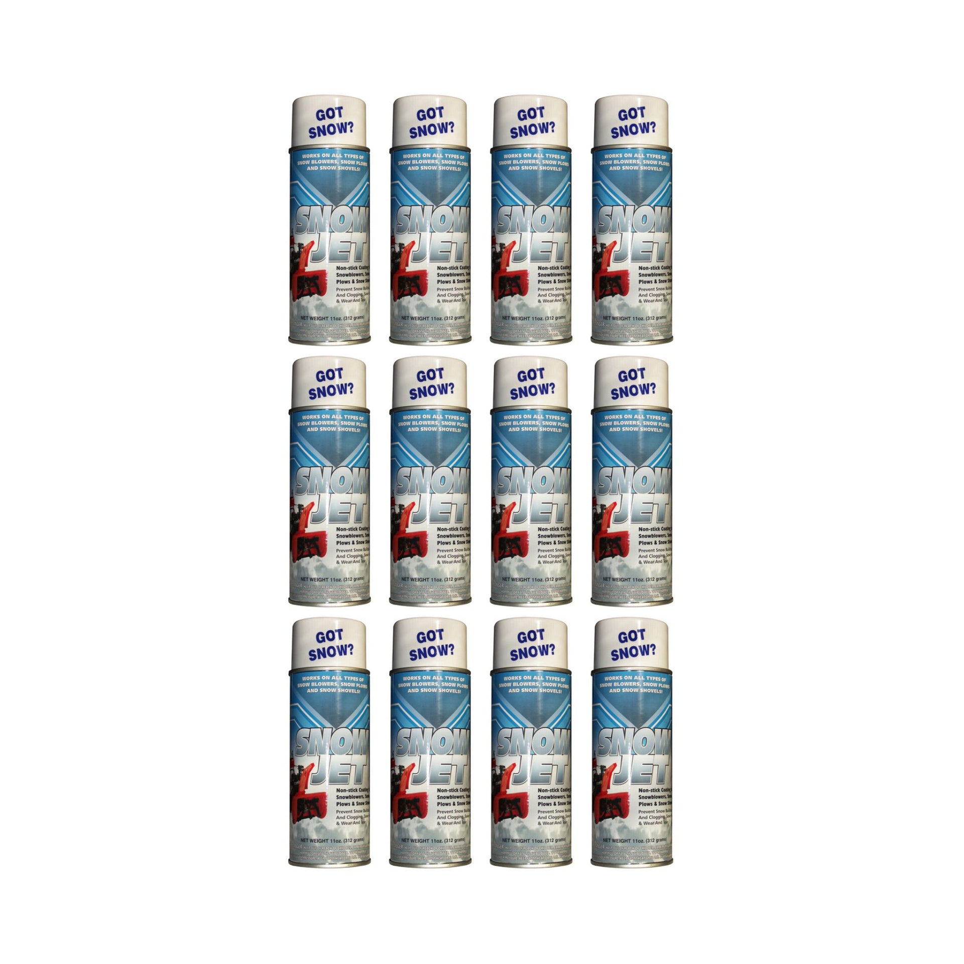 12-Cans of Snow-Jet Non-Stick Spray For Snow Blowers, Shovels & Plows iGoPro Lawn Supply 12-Cans of Snow-Jet Non-Stick Spray For Snow Blowers, Shovels & Plows iGoPro Lawn Supply