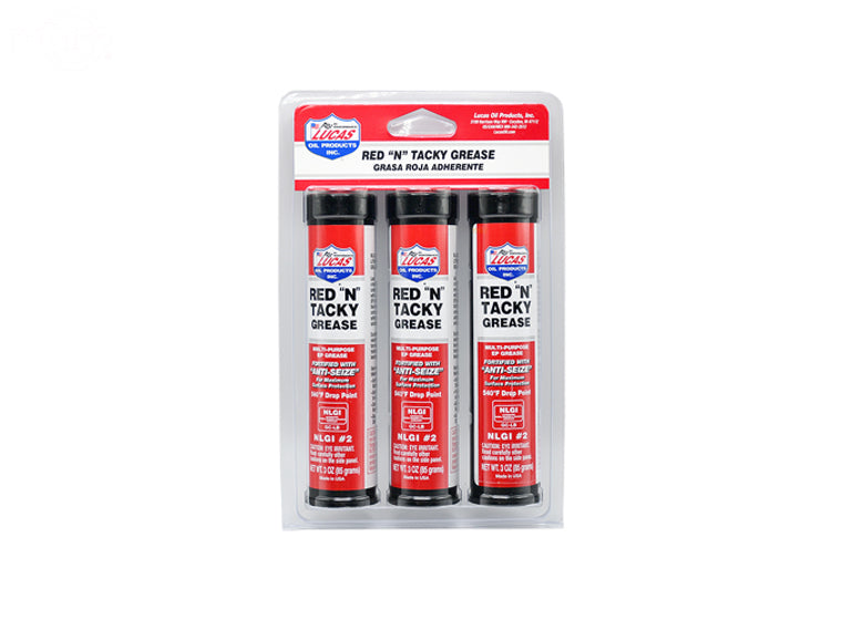 Lucas Red "N" Tacky Grease 3oz (3 PACK)                     