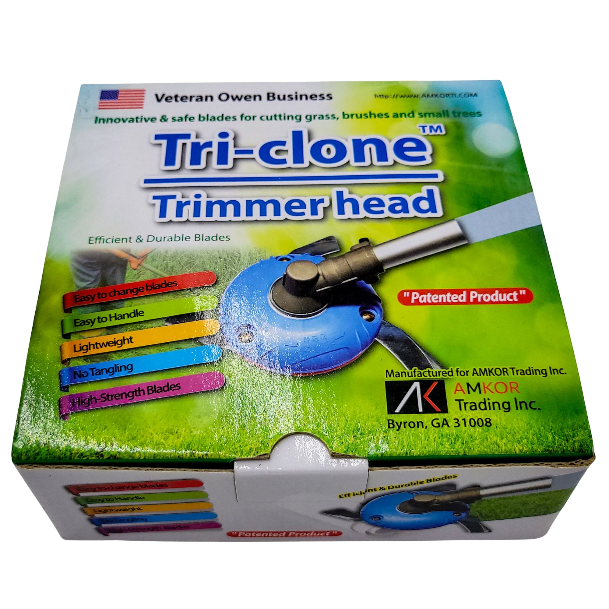 Bush Hog Style String Trimmer Head with 3 Articulating Metal