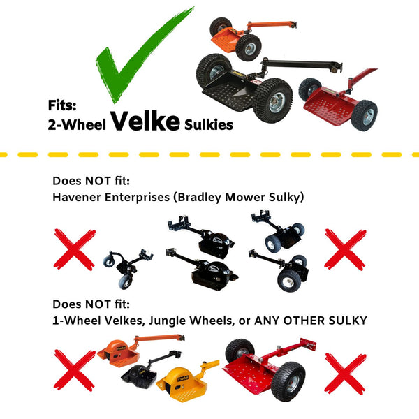 Velke VKXWHEEL 2-Pack Heavy-Duty Flat-Free Replacement Wheels