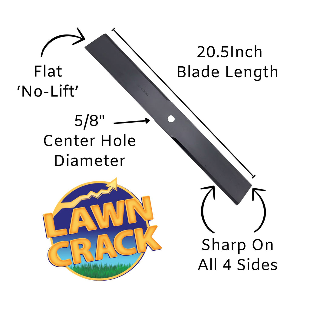 60-inch mower flat sand blade specs