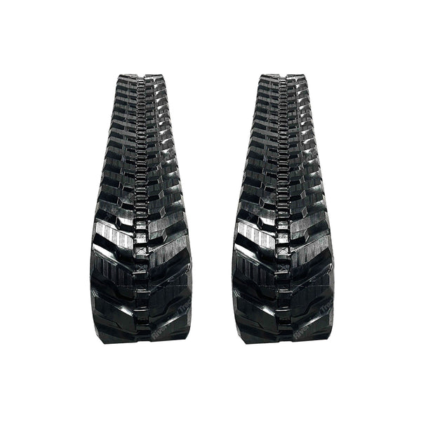 300x52.5x80  Rubber Tracks (Set of 2)  D2 Tread Pattern