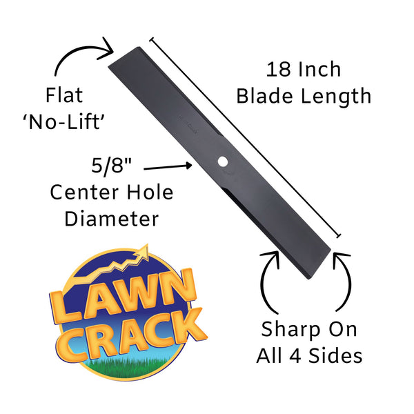 36 and 52-inch mower flat sand blade specs