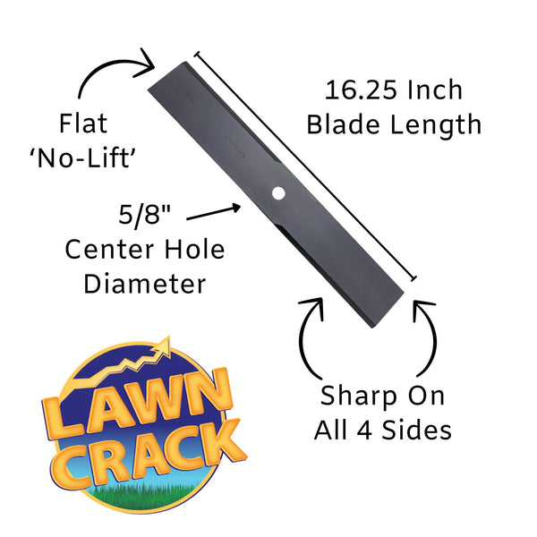48-inch mower flat sand blade specs