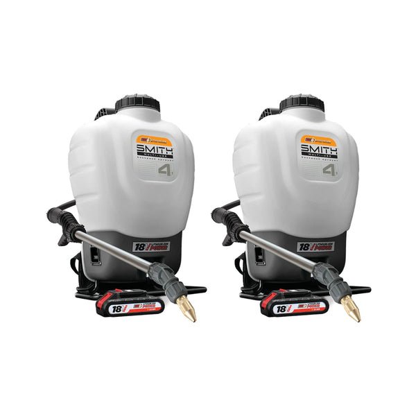 2-Pack 4-Gallon Battery Backpack Sprayer Smith SMU18V