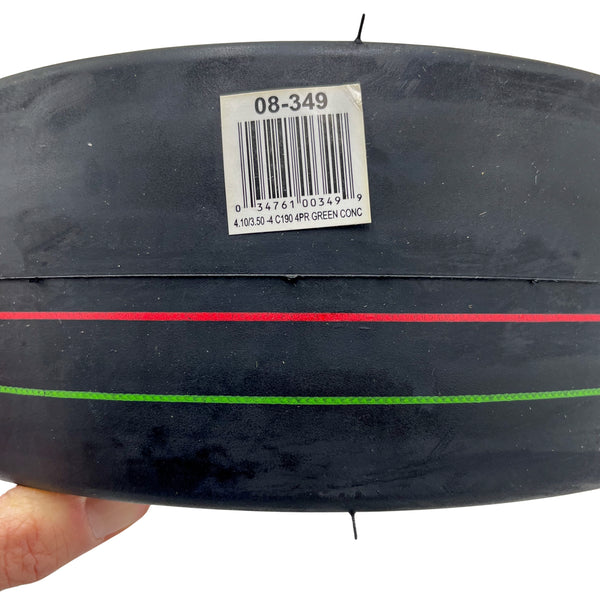 4.10x3.50-4 Smooth Tread Caster Wheel Tire (Tire Only)