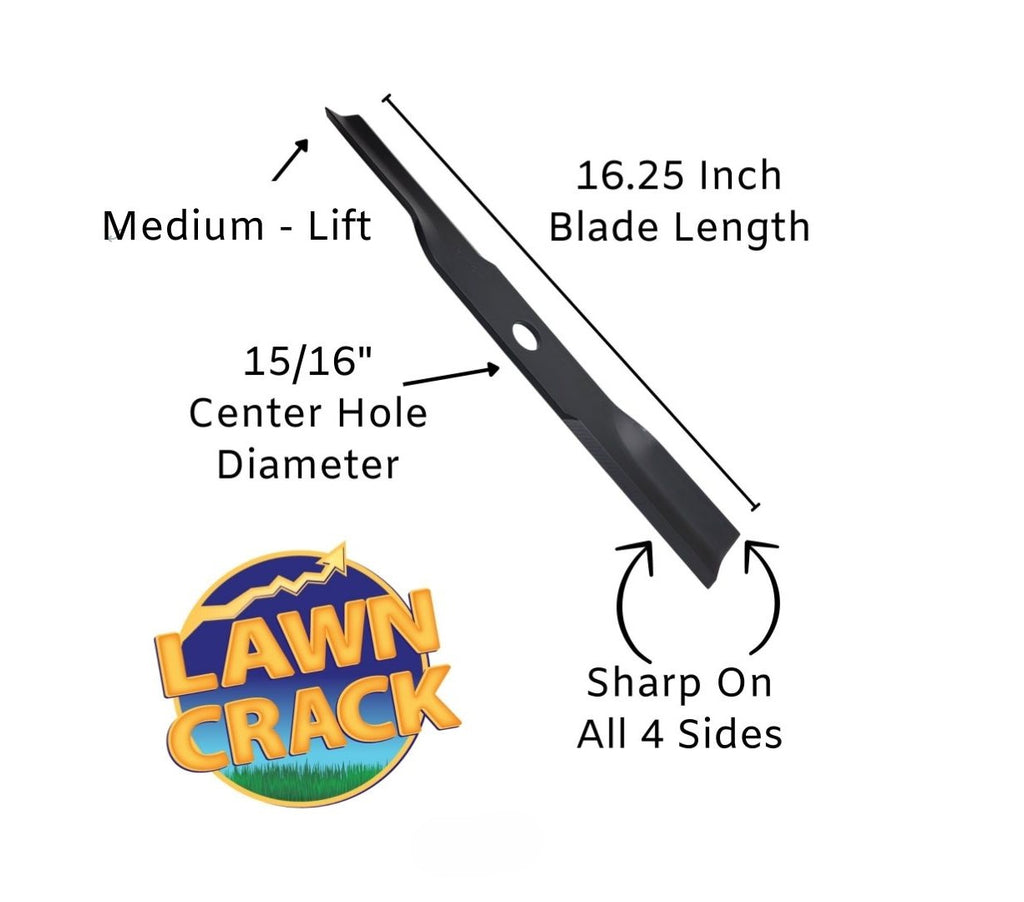 48" Exmark/Toro Blade 16-1/4" Long with 15/16" Hole - Hardened Steel