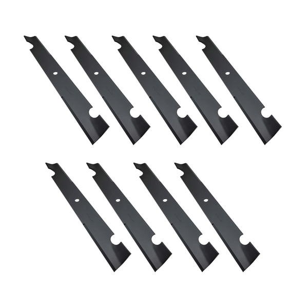 9-pack of Lawn Crack's 60-inch mower high lift lawn mower blades