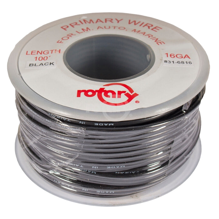 Black 16-AWG Primary Wire