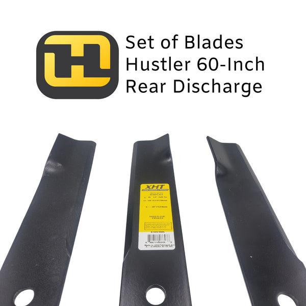 Hustler 60-Inch Rear Discharge Blade Set (XHT - Made in USA)