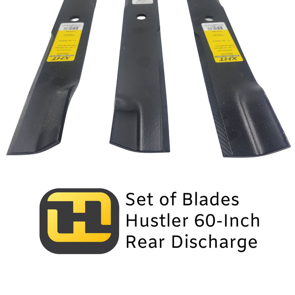 Hustler 60-Inch Rear Discharge Blade Set (XHT - Made in USA)