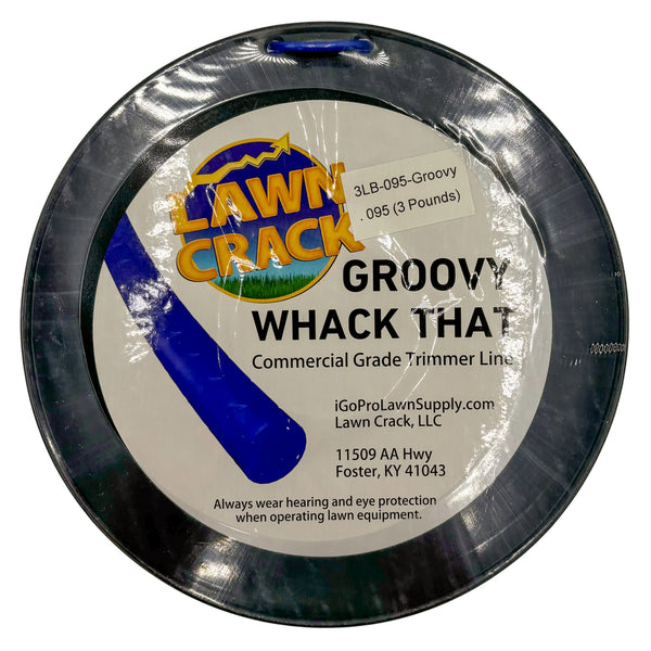 .095 Groovy Trimmer Line 3 Pounds Commercial Grade Lawn Crack