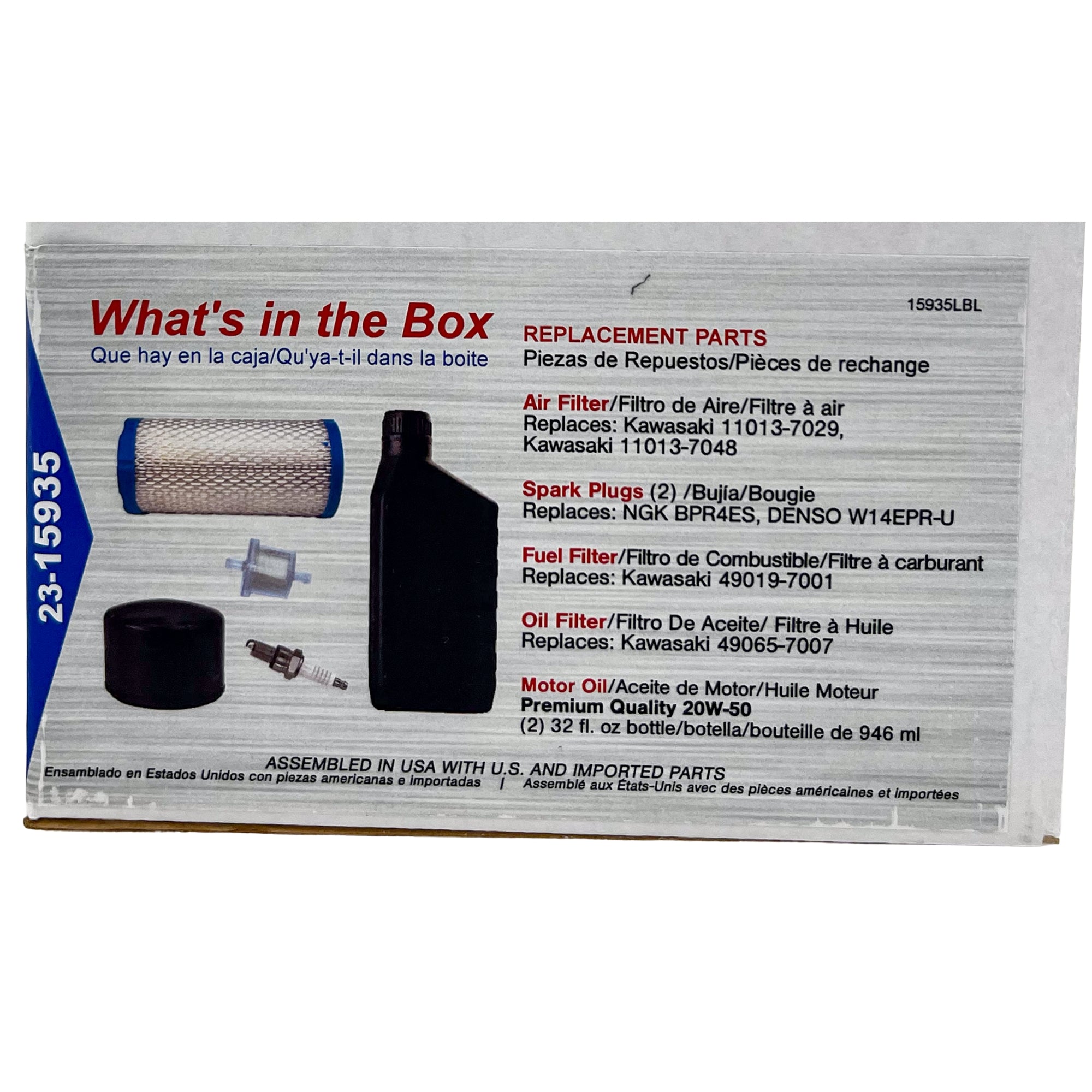 Kawasaki FX600V FX541V FX481V Tune-Up Kit 99969-6668 – iGoPro Lawn