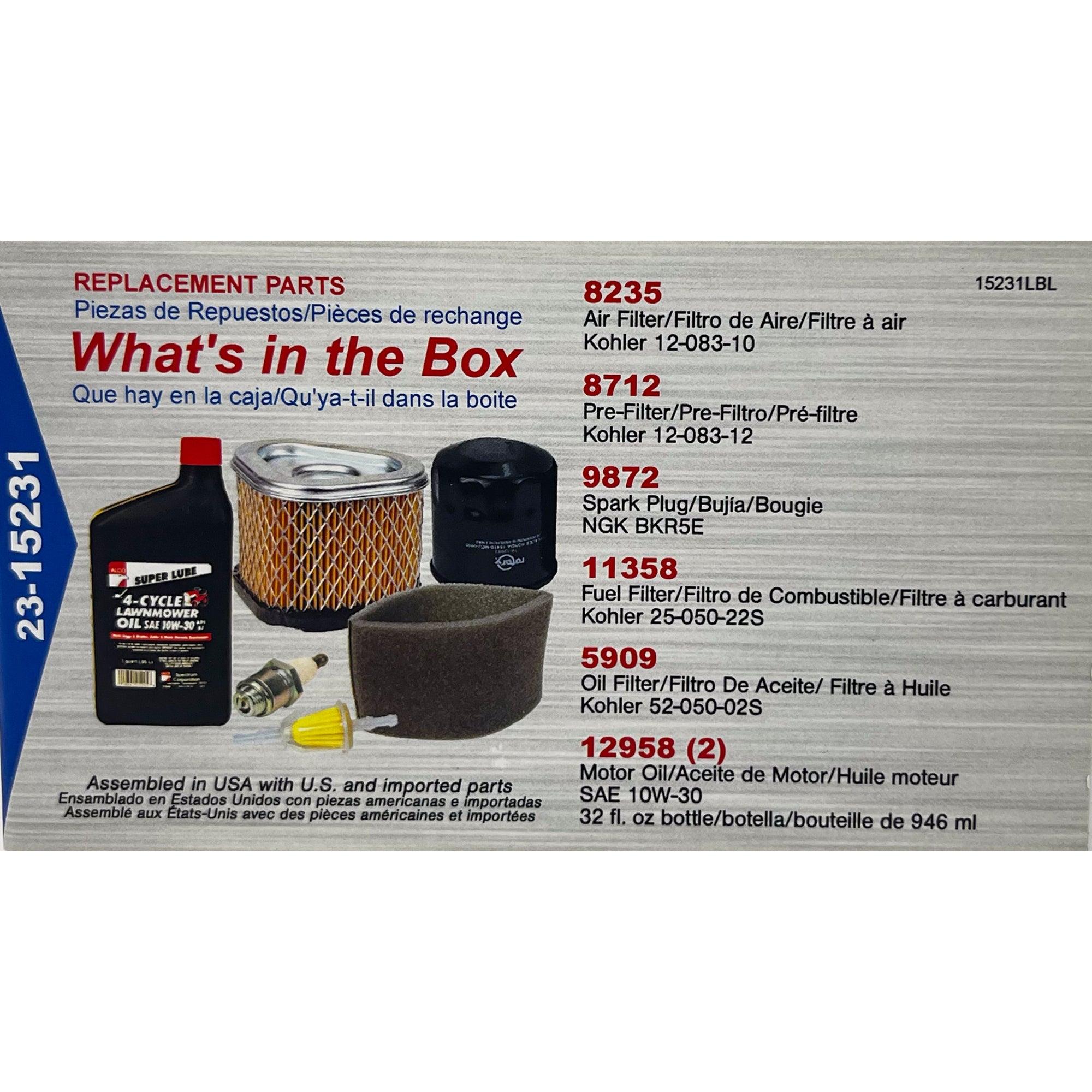 Stens 785-600 Engine Maintenance Kit For Kohler 12 789 01-S – Fits
