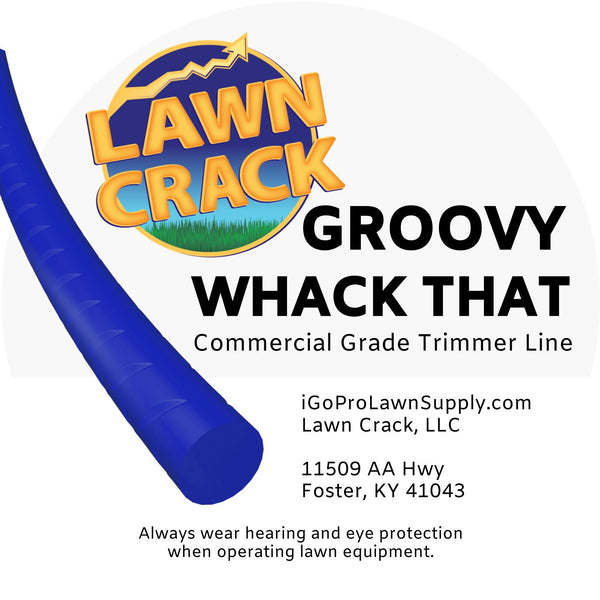 .095 Groovy Trimmer Line 5 Pounds Commercial Grade Lawn Crack