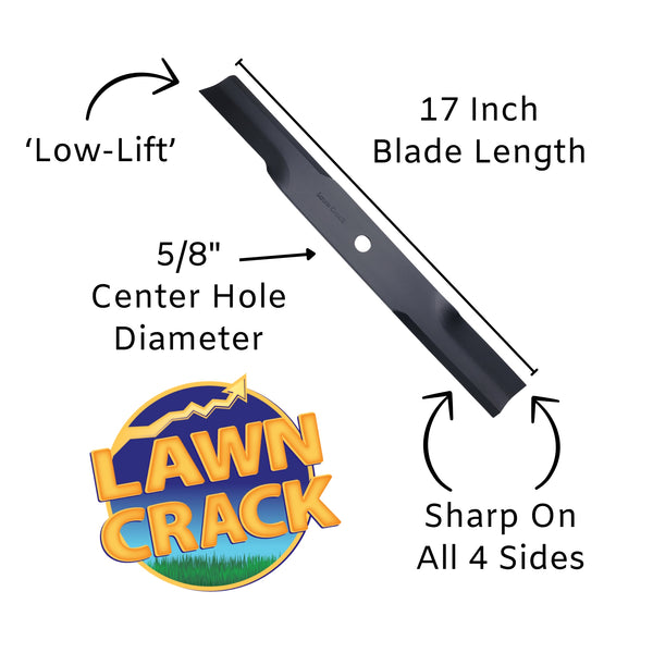 (9-Pack) Low-Lift Blade For Most 50-Inch Lawn Mowers Sharp 4-Sides