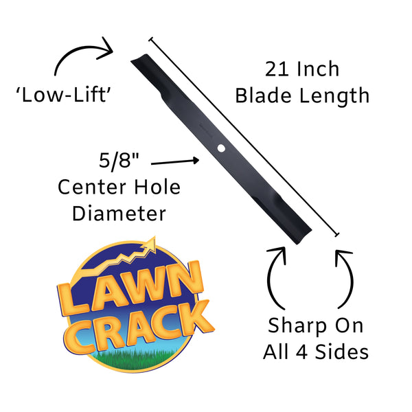 (9-Pack) Low-Lift Blade For Most 61-Inch Lawn Mowers Sharp 4-Sides