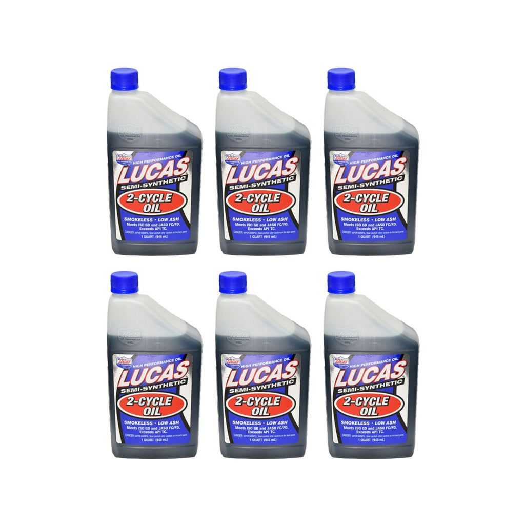 2-Cycle Oil Lucas Semi-Synthetic (Case of 6 Quarts)