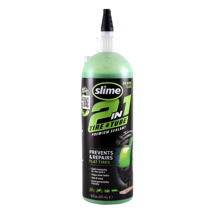 Slime 2-in-1 Tire and Tube Sealant (16oz)
