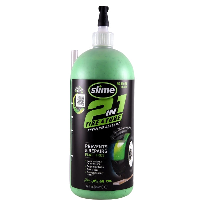 Slime 2-in-1 Tire and Tube Sealant (32oz)