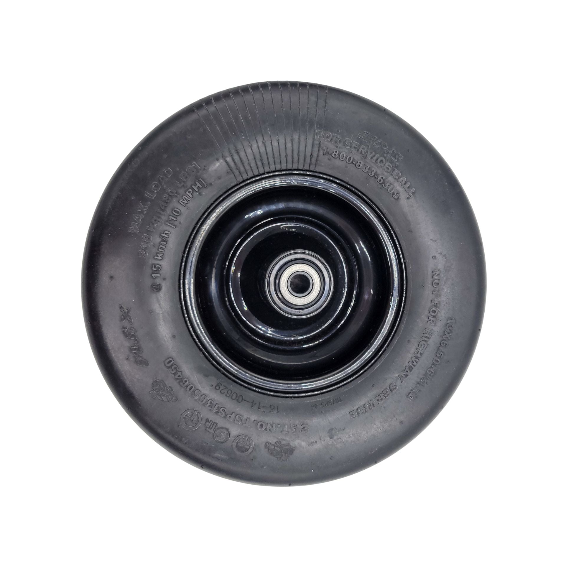 Spartan 13x6.50-6 Wheel Assembly P/N 422-0023-00 HD Flat-Free