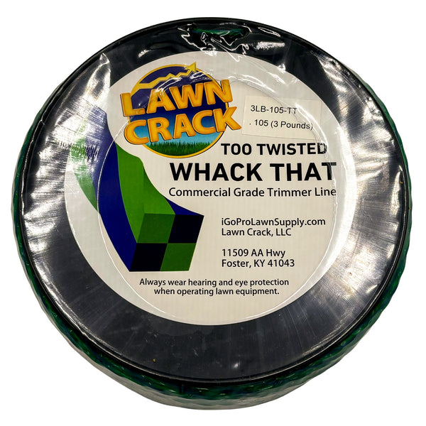 .105 Too Twisted Trimmer Line 3 Pounds Commercial Grade Lawn Crack