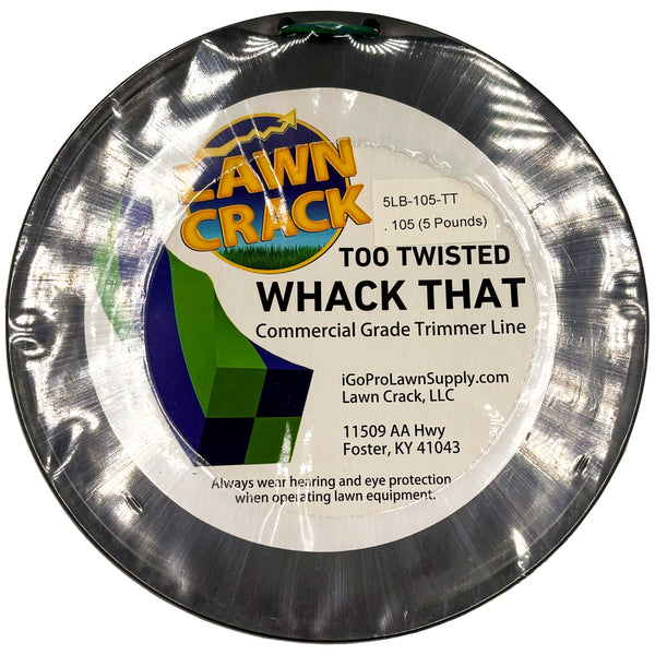 .105 Too Twisted Trimmer Line 5 Pounds Commercial Grade Lawn Crack