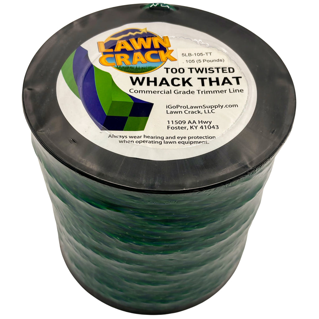 .105 Too Twisted Trimmer Line 5 Pounds Commercial Grade Lawn Crack