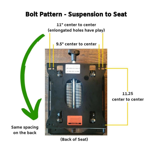 Commercial Zero Turn Mower Seat Suspension (Universal Fit)