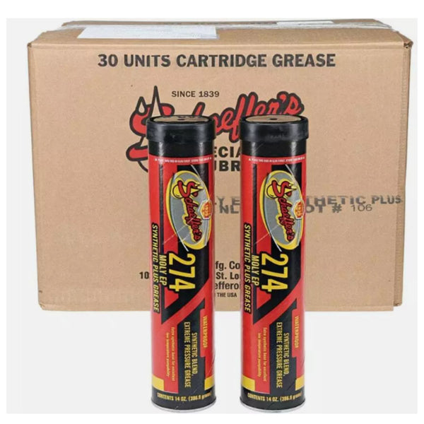 3% Moly EP Synthetic Plus Waterproof Grease Schaeffer's 274 NLGI #2