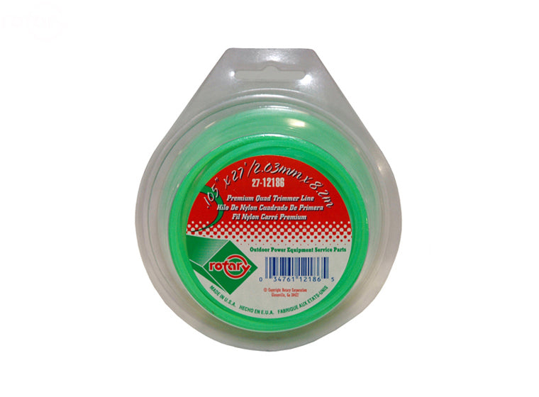 Trimmer Line .105  27' Loop Quad Green