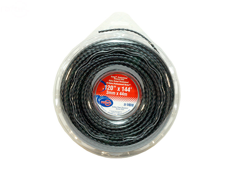 .120" (3mm) Trimmer Line Rotary Vortex 1 lb Donut Black (14518)