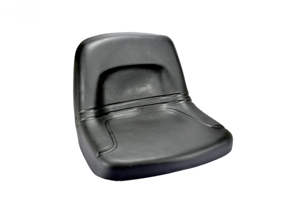 High Back Steel Pan Seat - Black