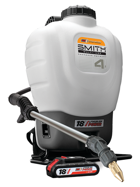 Smith 4 Gallon Backpack Battery Powered Sprayer