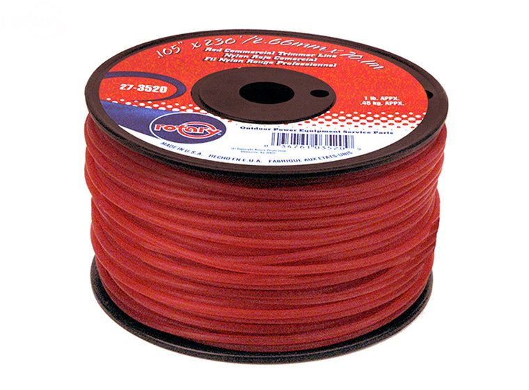 Trimmer Line  .105 1Lb Spool Red Commercial